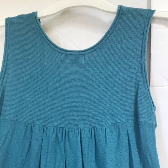 Alice Blue NEW Twin Set Open Cardigan Lightweight Drapey Tank Top Cotton Knit M - Picture 10 of 16